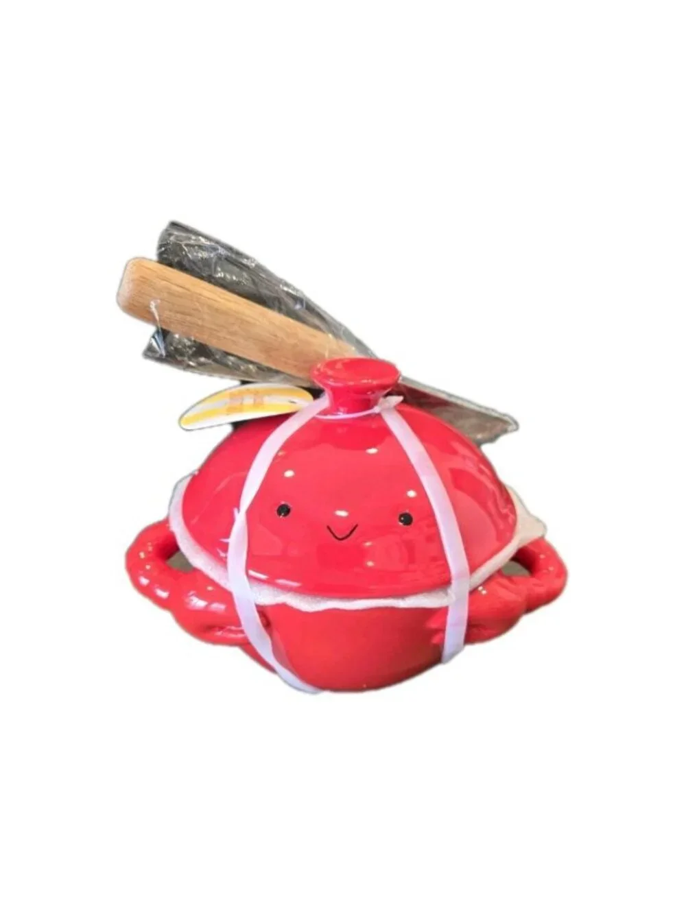 New Red Crab Seafood Coastal Mini Baker W/ Spreader Party BBQ Kitchen